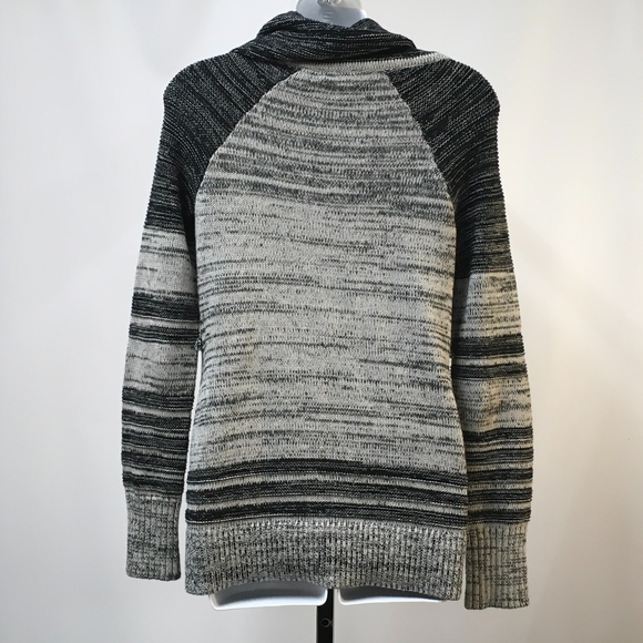 A/X Armani Exchange Black Gray Button Sweater - Picture 2 of 7